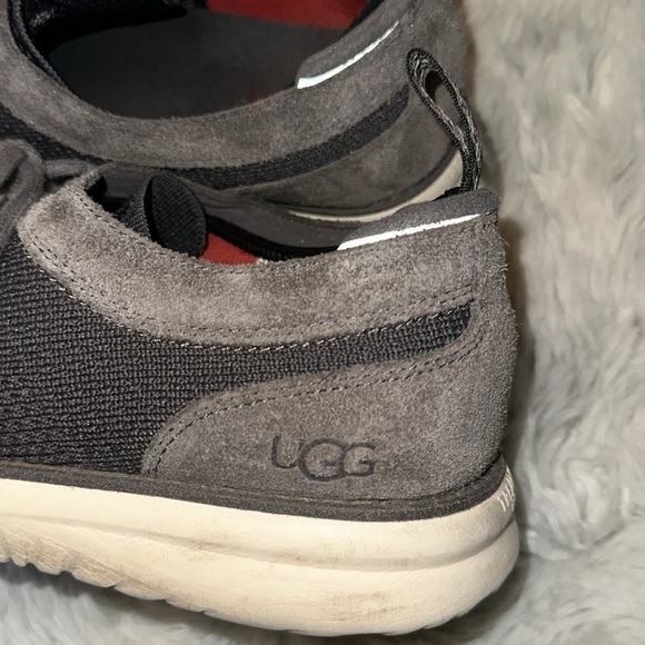 UGG Men’s Union Derby Knit Hyperweave Lace Up Casual Sneaker Shoe Mesh Gray 10 - Picture 3 of 9